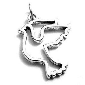 DOVE OF PEACE CHARM IN STERLING SILVER.
